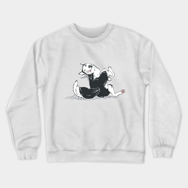 Smiling Husky2 Crewneck Sweatshirt by princeliaw